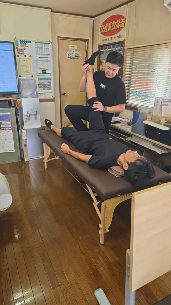 ストレッチの様子