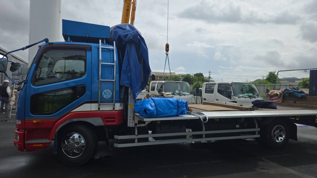 4トン平ボディトラックの積荷写真